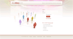 Desktop Screenshot of deardiary.com